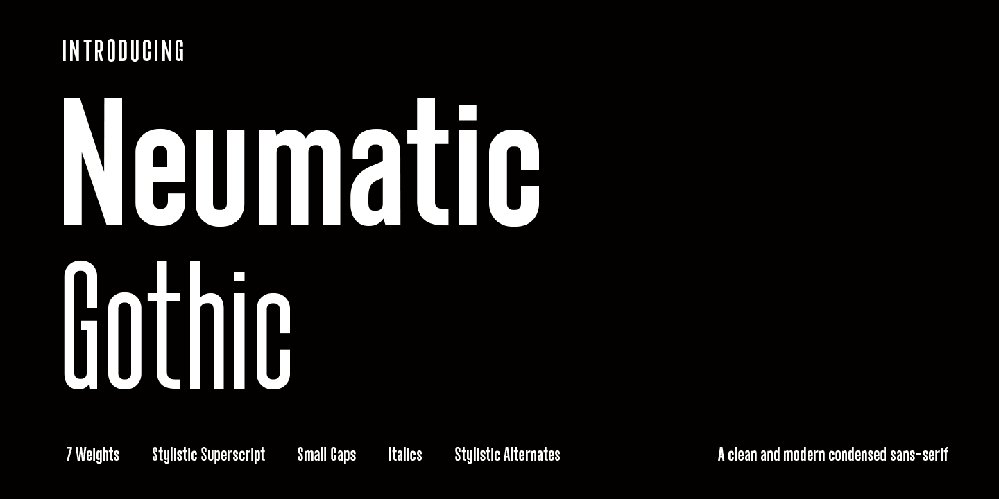 Шрифт Neumatic Gothic